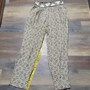 Dorothy schoelen platinum vintage lightweight wheel pattern pants